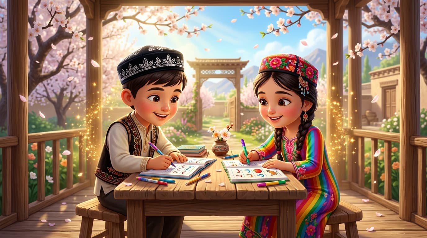 Geleneksel Uygur Motifleri & Doppa Boyama Kitabı